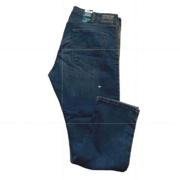 Levi Strauss Signature Flex Jeans 38x30 Blue S47 Regular Taper Modern Fit NWT - Picture 7 of 14